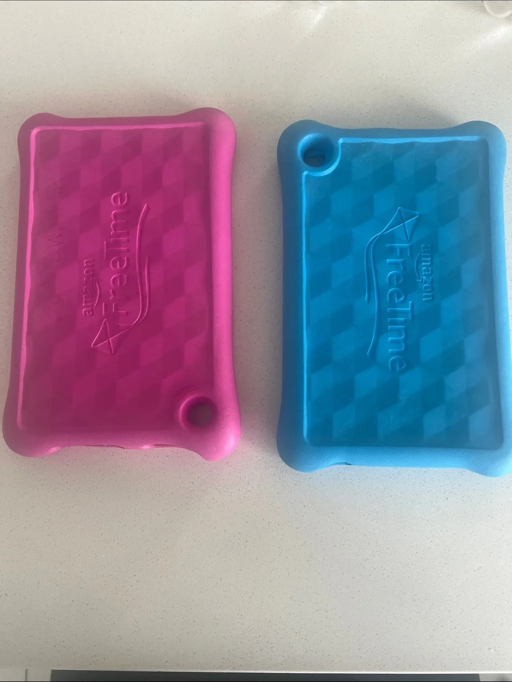 Amazon Firetime Kids Tablet Silicone Case - Pink & Blue